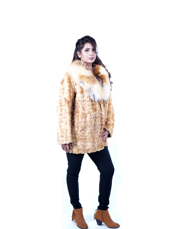 Women’s Luxury Faux Fur Coat – Elegant Winter Fashion By Umhashco. - Image 3