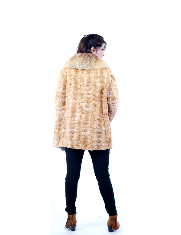 Women’s Luxury Faux Fur Coat – Elegant Winter Fashion By Umhashco. - Image 2